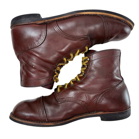 Red Wing 8119 Iron Ranger Boots Men Size 11.5 Heritage Red Oxblood Leather Ankle - Picture 9 of 12